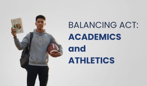 2. This photo reflects mental strength in sports through discipline and the pursuit of both academic and athletic goals.