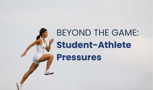 2. Concept image for “Beyond the Game,” highlighting the physical and mental strength of student-athletes.